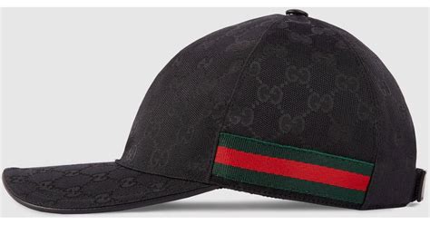 gucci canvas hat black|original Gucci hat.